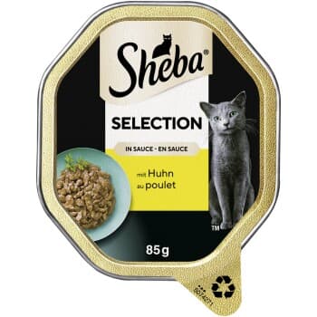 Sheba Barquette Sélection en sauce Bouchées au poulet 22x85 g