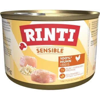 RINTI Sensible Poulet et riz 12x185 g