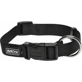 AniOne Collier en nylon Classic noir L