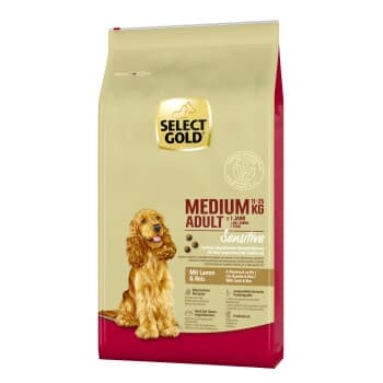 SELECT GOLD Sensitive Croquettes Chien Adulte Medium Agneau et riz 12 kg