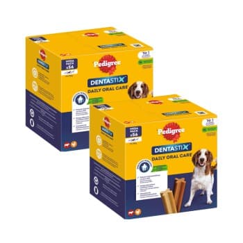 Pedigree Soin dentaire Dentastix pour les chiens de taille moyenne 2x56 pcs