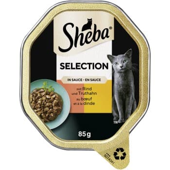 Sheba Sélection en sauce Bœuf & dinde 22x85 g