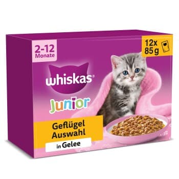 Whiskas Multipack Junior sélection de volailles en gelée 12 x 85 g