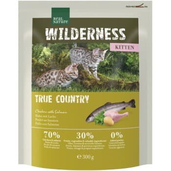 REAL NATURE WILDERNESS Croquettes pour chat, chaton, True Country, poulet au poisson 300 g