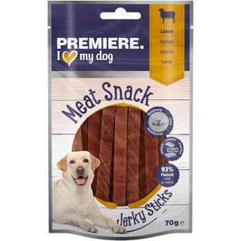 PREMIERE Meat Snack Jerky Sticks chien Agneau 6x70 g