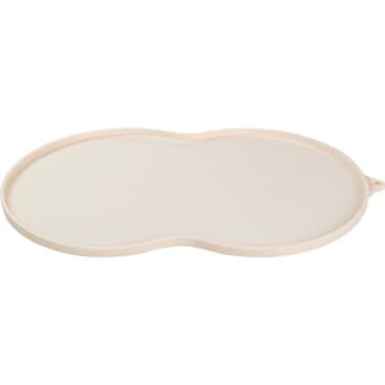 AniOne Support de gamelle 8-shape 40 x 30 cm crème