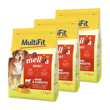 MultiFit Mellos 3 x 1,5 kg au bœuf et aux carottes 3x1,5 kg