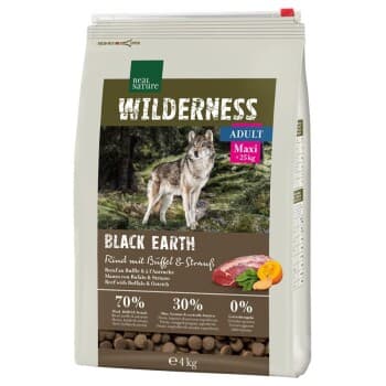 REAL NATURE WILDERNESS Maxi Adult Black Bœuf à l'autruche et au buffle 4 kg