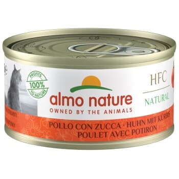 Almo nature HFC Natural nourriture humide pour chat Poulet et potiron 24x70 g