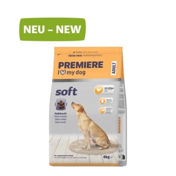 PREMIERE Croquettes moelleuses pour chien adulte Volaille 4 kg