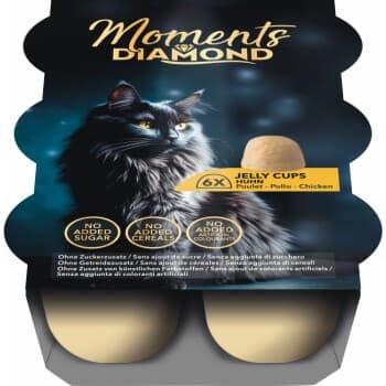 MOMENTS Diamond Snack Jelly Cups pour chat Poulet 48x22 g