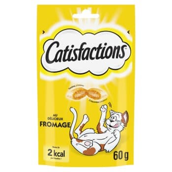 Dreamies CATISFACTIONS Friandises pour chat et chaton Fromage 6x60 g