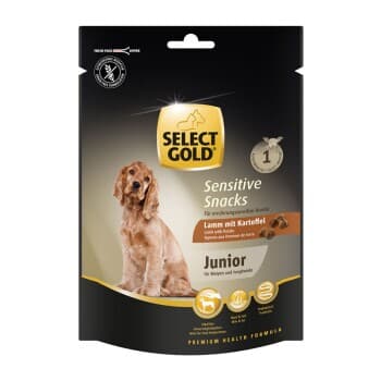 SELECT GOLD Sensitive Snacks Junior Agneau avec Pomme de terre 160g