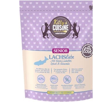 Kitty's Cuisine Croquettes Chat Senior Saumon, Épinard et Graines de chia 300 g