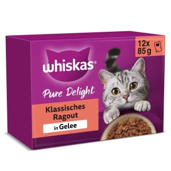 Whiskas Pure Delight Multipack Ragoût classique en gelée 12 x 85 g