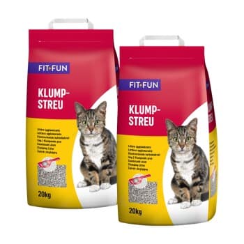 FIT+FUN Litière agglomérante pour chats 2x20 kg