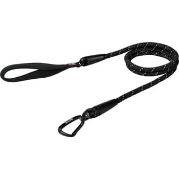 Dogs Creek Laisse en corde Discovery noir L-XL