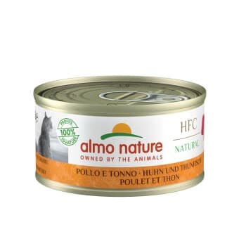 Almo nature HFC Natural nourriture humide pour chat Poulet et thon 24x70 g