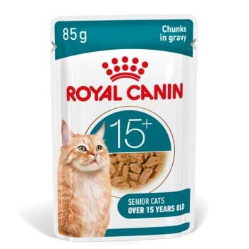 ROYAL CANIN Nourriture humide pour chats, Senior Agening 15+, Sauce 12x85 g
