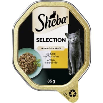 Sheba Sélection en sauce Veau & dinde 22x85 g