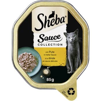 Sheba nourriture humide pour chat Sauce Collection Dinde 22x85 g