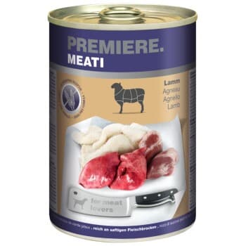 PREMIERE Meati nourriture humide pour chien, adulte Agneau 24x400 g