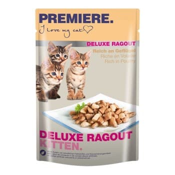 PREMIERE Deluxe Ragout Kitten Riche en volaille 22x85 g