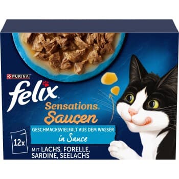 Felix Sensations 12 x 85 g Variété de saveurs aquatiques