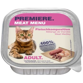 PREMIERE Meat Menu Adult Mélange de viandes 32x100 g
