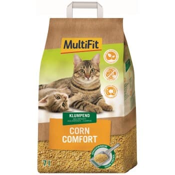 MultiFit Litière agglomérante Corn Comfort 7 l