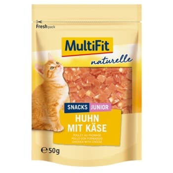 MultiFit naturel Poulet & Fromage Junior 4 x 50 g