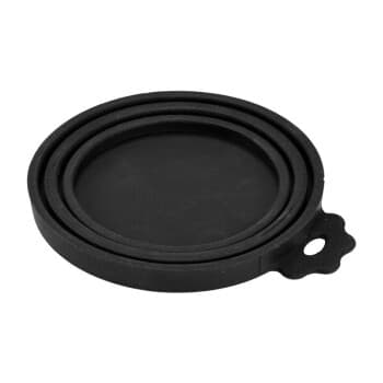 AniOne Couvercle en silicone pour boîtes de conserve noir
