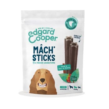 Edgard & Cooper Dental Mâch Sticks Fraise & Menthe Moyen Chien 8x160 g