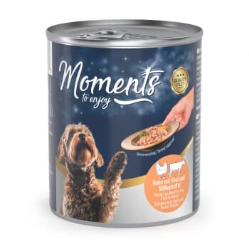 MOMENTS nourriture humide chien adulte Bœuf 6x220 g