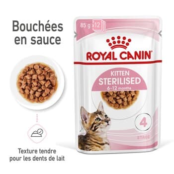 ROYAL CANIN KITTEN STERILISED en sauce 12x85 g