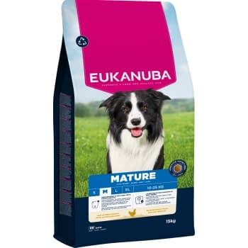 EUKANUBA croquettes pour chien, Mature, taille moyenne, poulet 15 kg