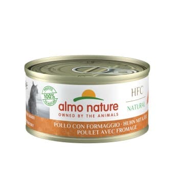 Almo nature HFC Natural nourriture humide pour chat Poulet et fromage 48x70 g