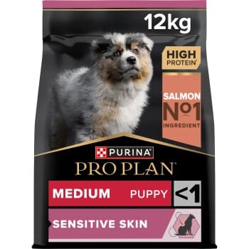 PRO PLAN Puppy Medium Sensitive Skin Saumon 12 kg