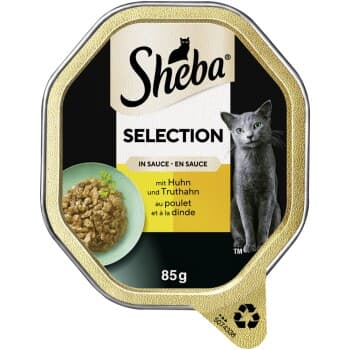 Sheba Selection en sauce au poulet et à la dinde 22x85 g