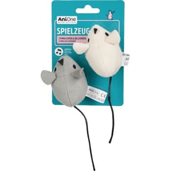 AniOne Souris jouet avec feuille froissée, 2 pièces