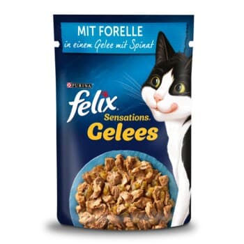 Felix Sensations Gelées Truite et épinards 104x85 g