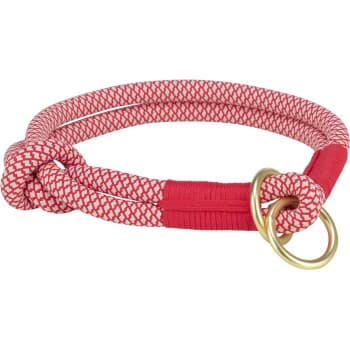 Trixie Soft Rope Collier d'arrêt de traction rouge L