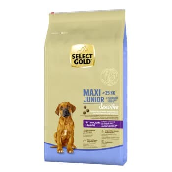 SELECT GOLD Sensitive Croquettes Chiot Maxi Agneau au Saumon & aux Pommes de terre 12 kg