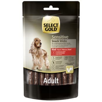 SELECT GOLD Friandise Sensitive Sticks pour chien Bœuf 85 g