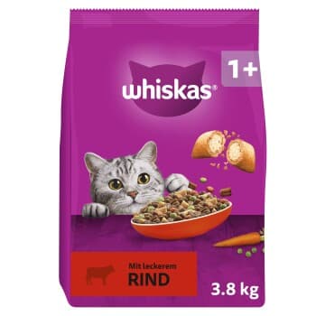 Whiskas 1+ Adulte Bœuf 3,8 kg