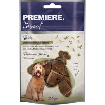 PREMIERE Insect Snack Bites vers de farine à la carotte 100 g