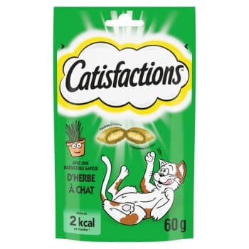 Dreamies CATISFACTIONS Friandises pour chat et chaton Herbe aux chats 6x60 g