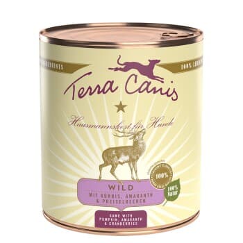Terra Canis Classic Adult Gibier à la courge, pâtes intégrales et airelles 6x800 g