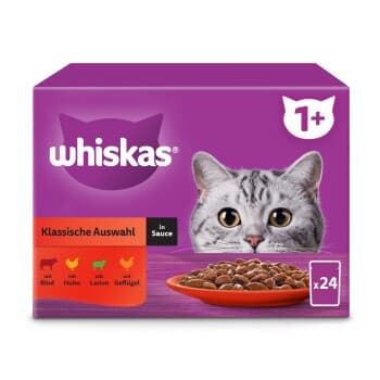 Whiskas Multipack 1+ Sélection classique en sauce 24x85 g