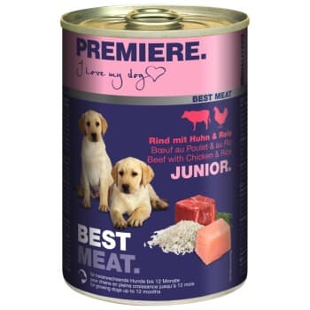 PREMIERE Best Meat Junior Poulet et bœuf 6x400 g